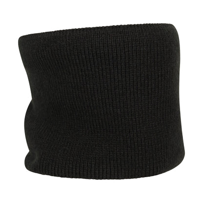 Black - Front - Mountain Warehouse Mens Faux Fur Lined Isotherm Neck Gaiter