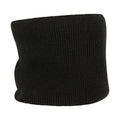 Black - Front - Mountain Warehouse Mens Faux Fur Lined Isotherm Neck Gaiter