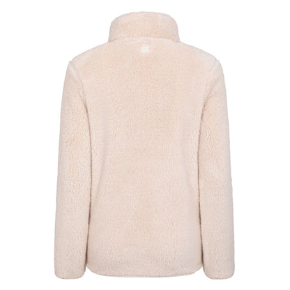 Beige - Back - Mountain Warehouse Womens-Ladies Teddy Fleece Full Zip Jacket