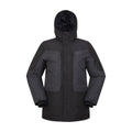 Dark Grey - Front - Mountain Warehouse Mens Tephra Waterproof Padded Parka
