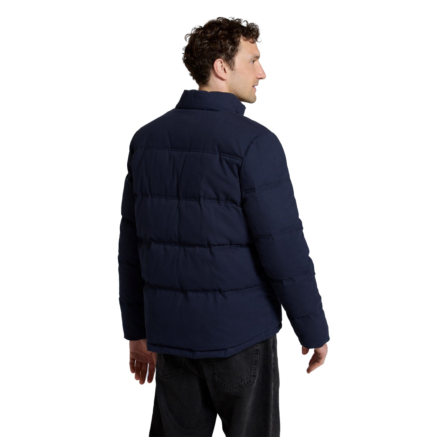 Navy - Back - Mountain Warehouse Mens Fistral Padded Jacket