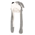 Grey - Side - Mountain Warehouse Childrens-Kids Cuddly Wolf Trapper Hat
