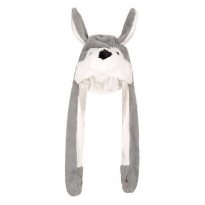 Grey - Lifestyle - Mountain Warehouse Childrens-Kids Cuddly Wolf Trapper Hat