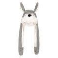 Grey - Lifestyle - Mountain Warehouse Childrens-Kids Cuddly Wolf Trapper Hat