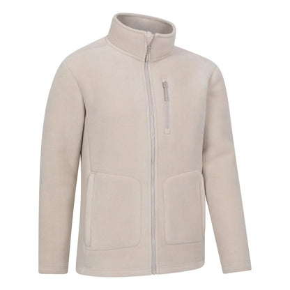 Beige - Lifestyle - Mountain Warehouse Mens Highland Full Zip Fleece