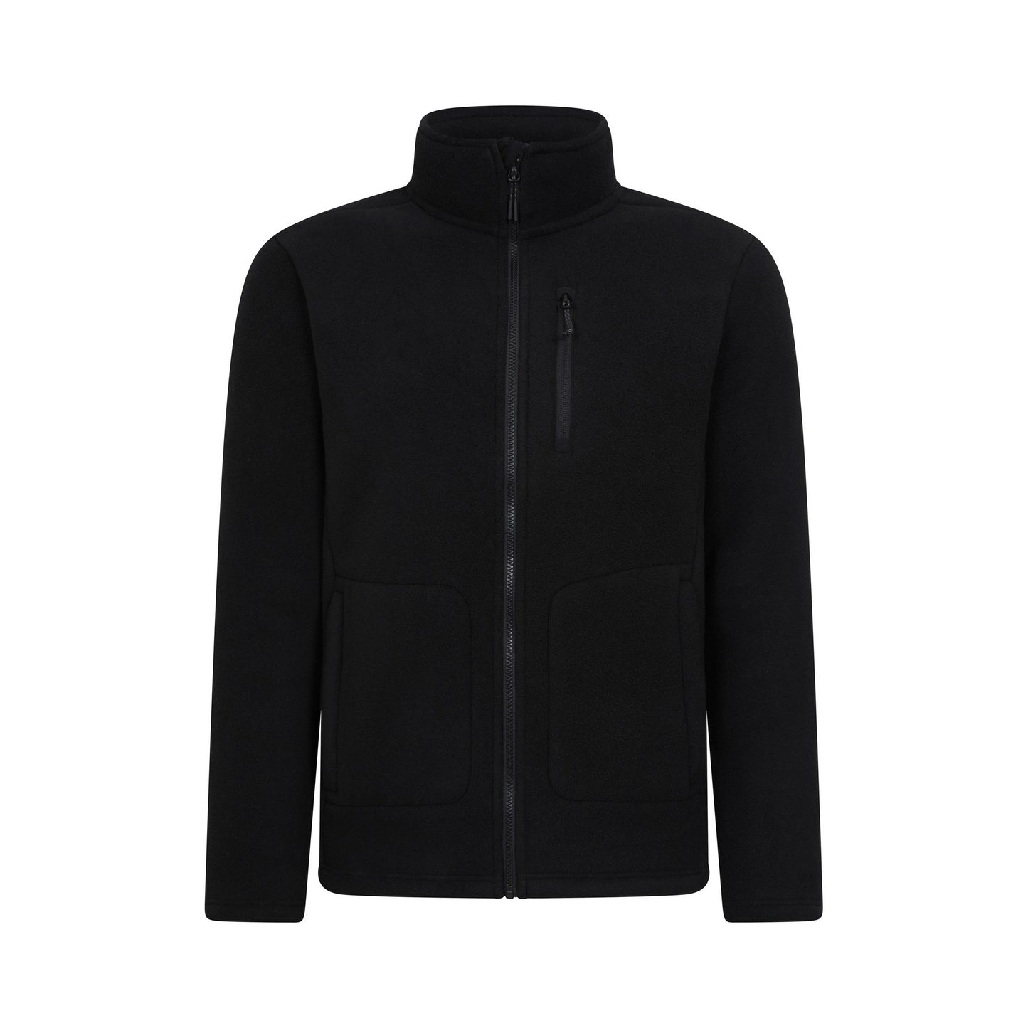 Black - Front - Mountain Warehouse Mens Highland Full Zip Fleece