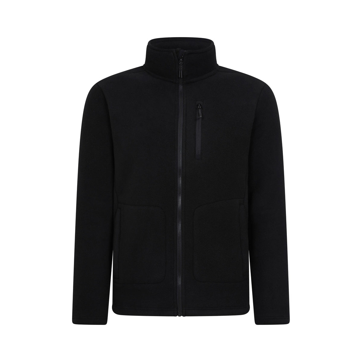 Black - Front - Mountain Warehouse Mens Highland Full Zip Fleece