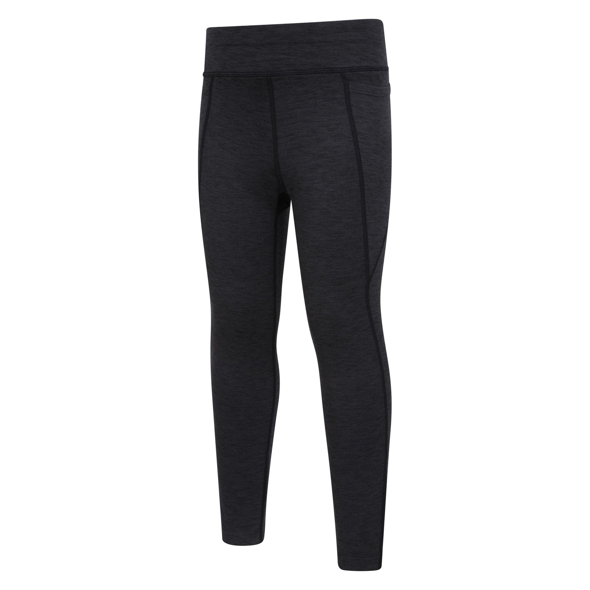 Dark Grey - Side - Mountain Warehouse Childrens-Kids Contin Thermal Trekking Leggings