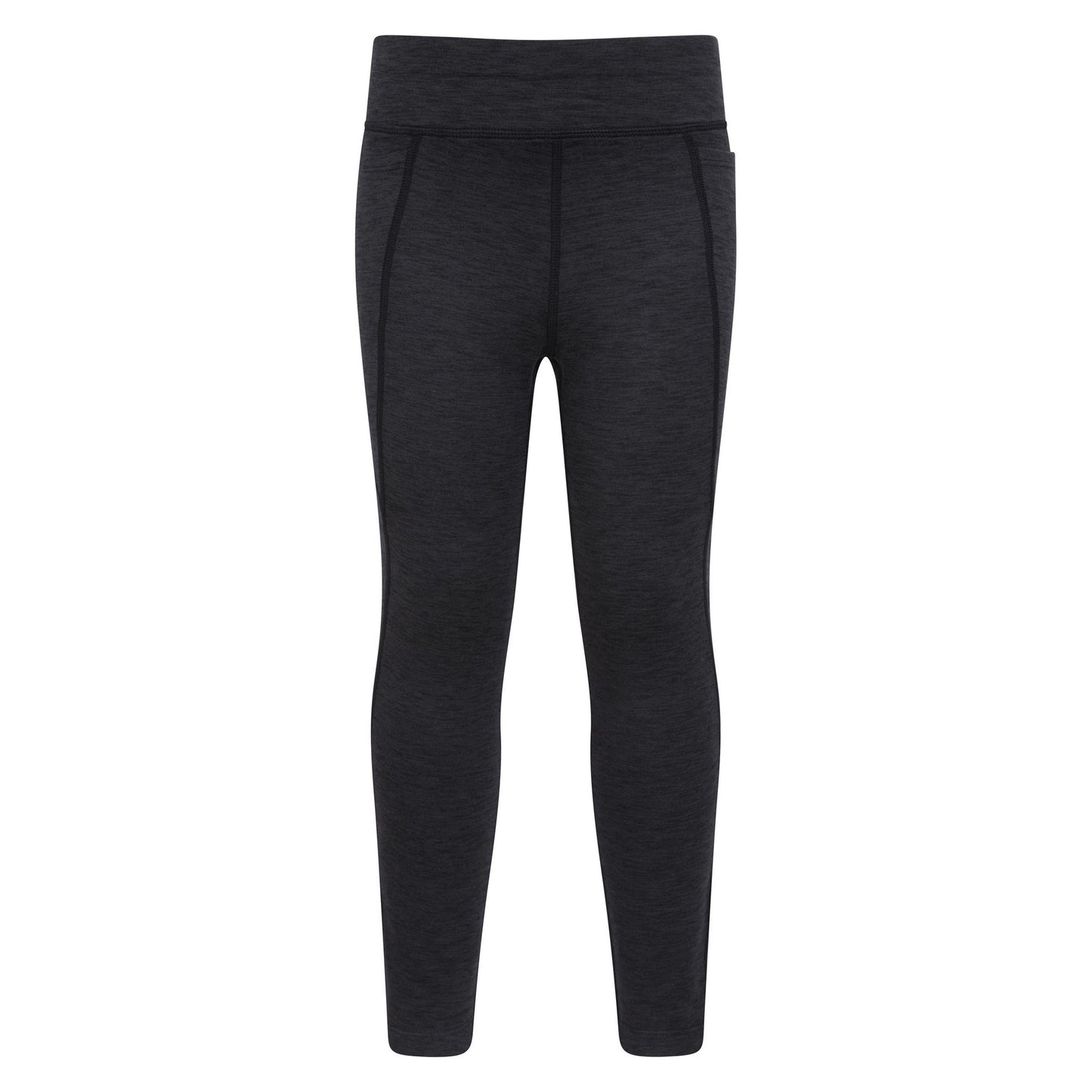 Dark Grey - Front - Mountain Warehouse Childrens-Kids Contin Thermal Trekking Leggings
