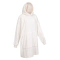 Beige - Side - Mountain Warehouse Womens-Ladies Cosy Snaggle Borg Hoodie Blanket
