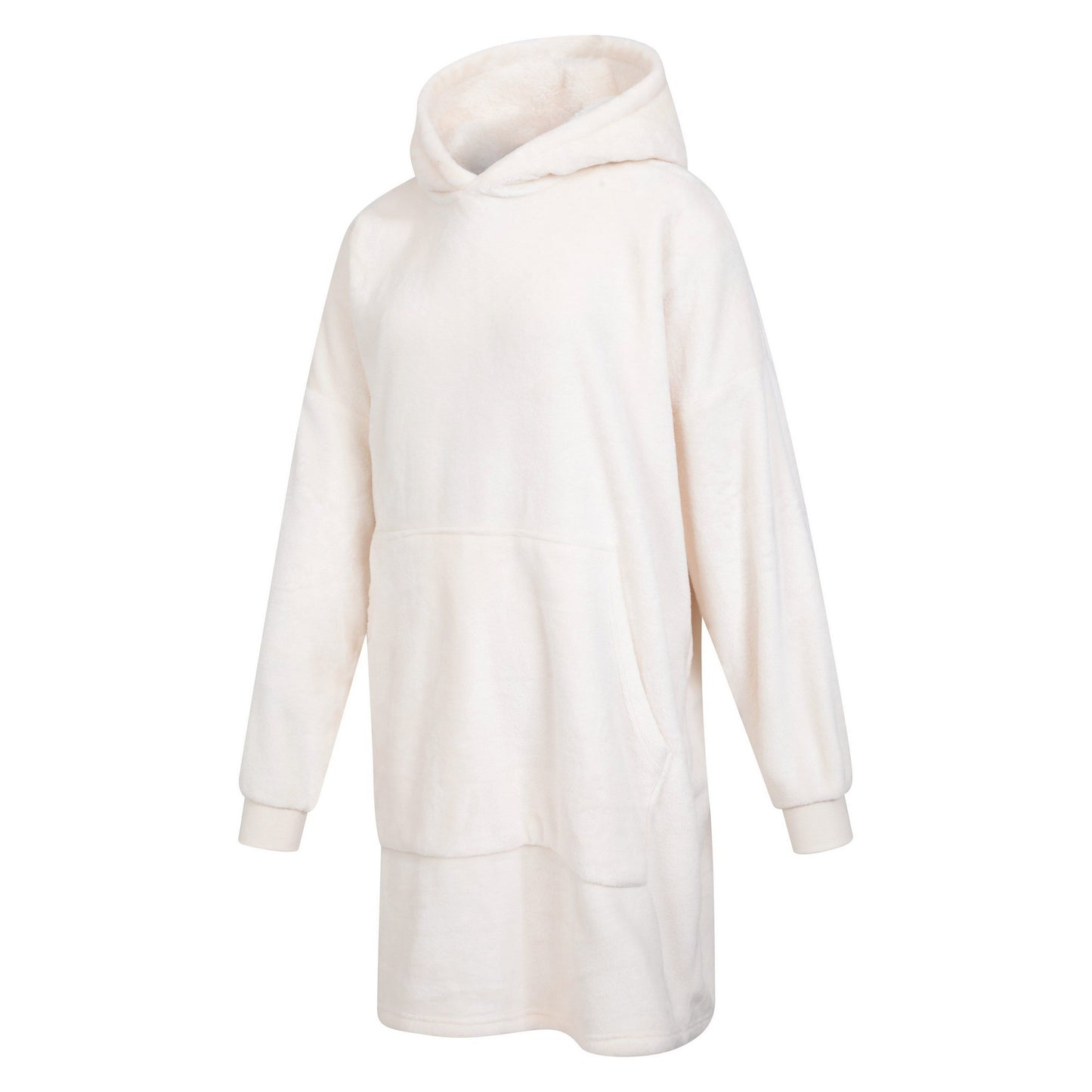 Beige - Lifestyle - Mountain Warehouse Womens-Ladies Cosy Snaggle Borg Hoodie Blanket