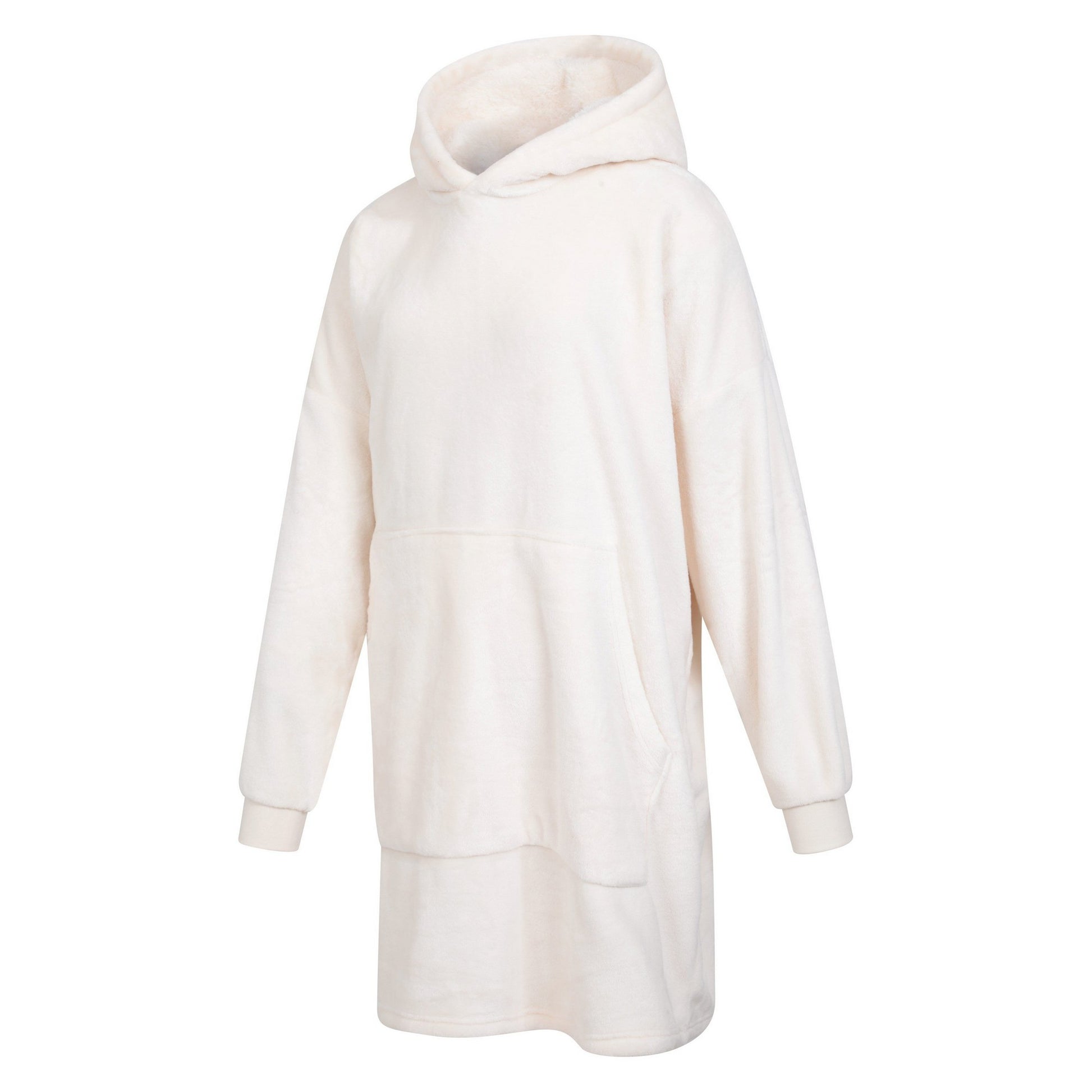 Beige - Lifestyle - Mountain Warehouse Womens-Ladies Cosy Snaggle Borg Hoodie Blanket