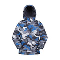 Cobalt - Front - Mountain Warehouse Childrens-Kids Mogal Camo Ski Jacket