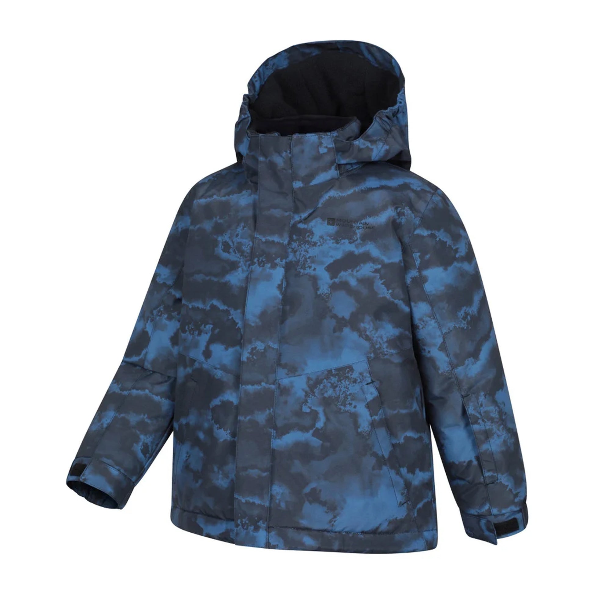 Dark Blue - Side - Mountain Warehouse Childrens-Kids Berg Abstract Ski Jacket