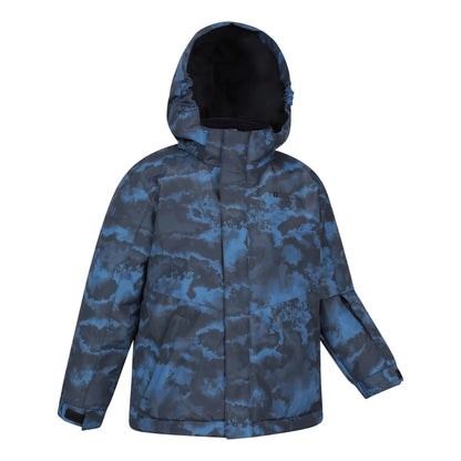 Dark Blue - Lifestyle - Mountain Warehouse Childrens-Kids Berg Abstract Ski Jacket