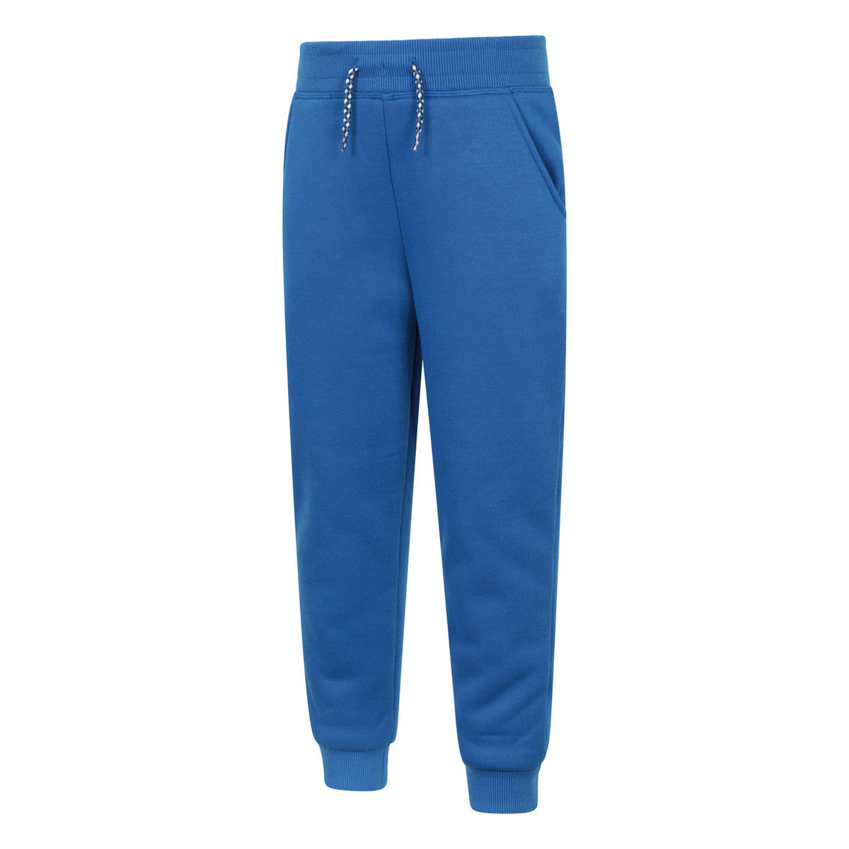 Blue - Side - Mountain Warehouse Childrens-Kids Nordic Faux Fur Lined Jogging Bottoms