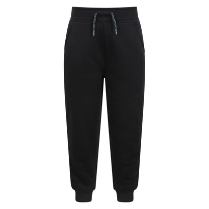 Black - Front - Mountain Warehouse Childrens-Kids Nordic Faux Fur Lined Jogging Bottoms