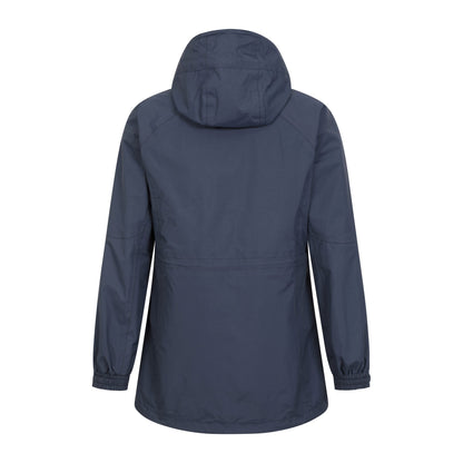 Navy - Back - Mountain Warehouse Womens-Ladies Glacial II Extreme 3 in 1 Long Jacket