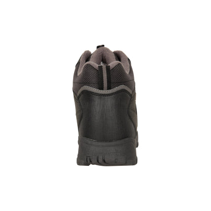 Black - Back - Mountain Warehouse Mens Adventurer II Suede Waterproof Thermal Boots