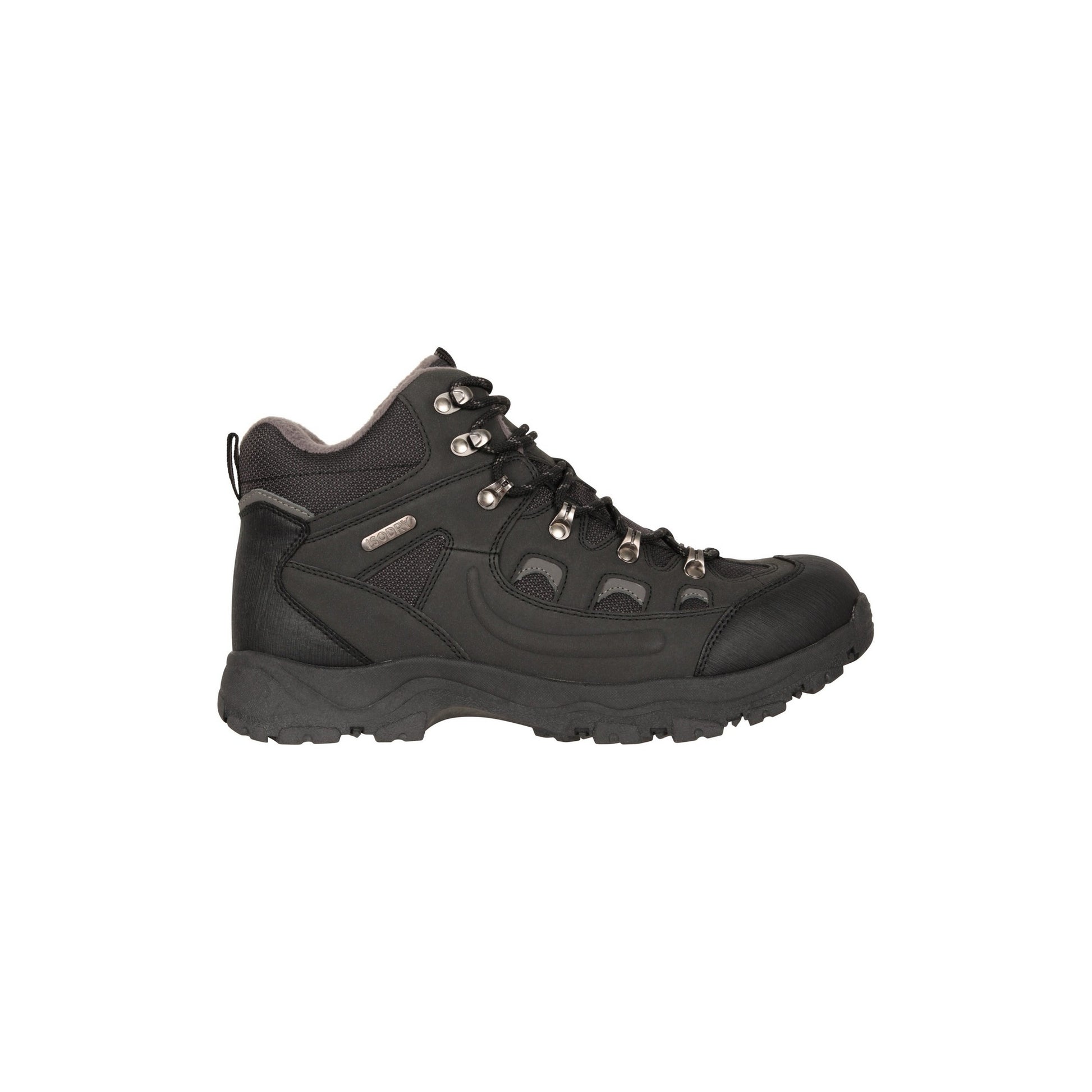 Black - Side - Mountain Warehouse Mens Adventurer II Suede Waterproof Thermal Boots