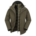 Khaki - Front - Mountain Warehouse Mens Alaskan 3 In 1 Waterproof Jacket