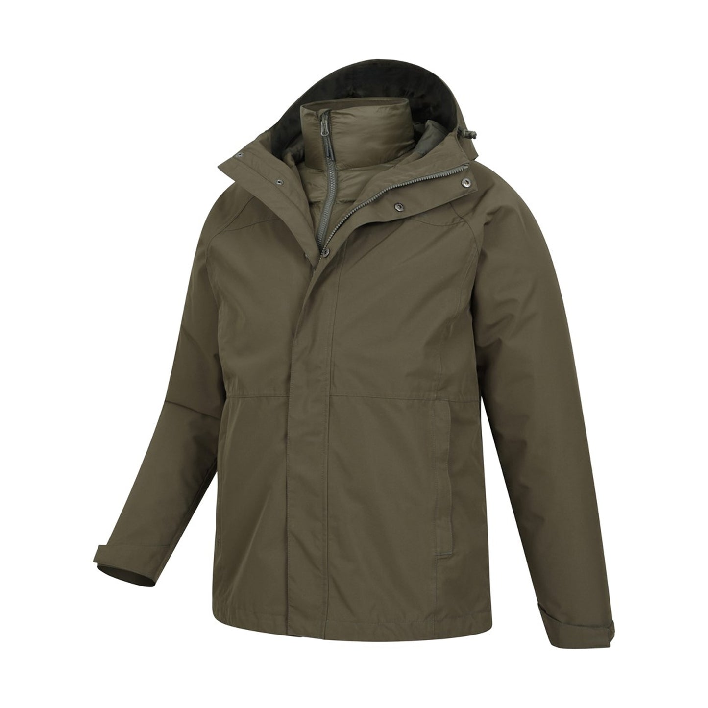 Khaki - Lifestyle - Mountain Warehouse Mens Alaskan 3 In 1 Waterproof Jacket