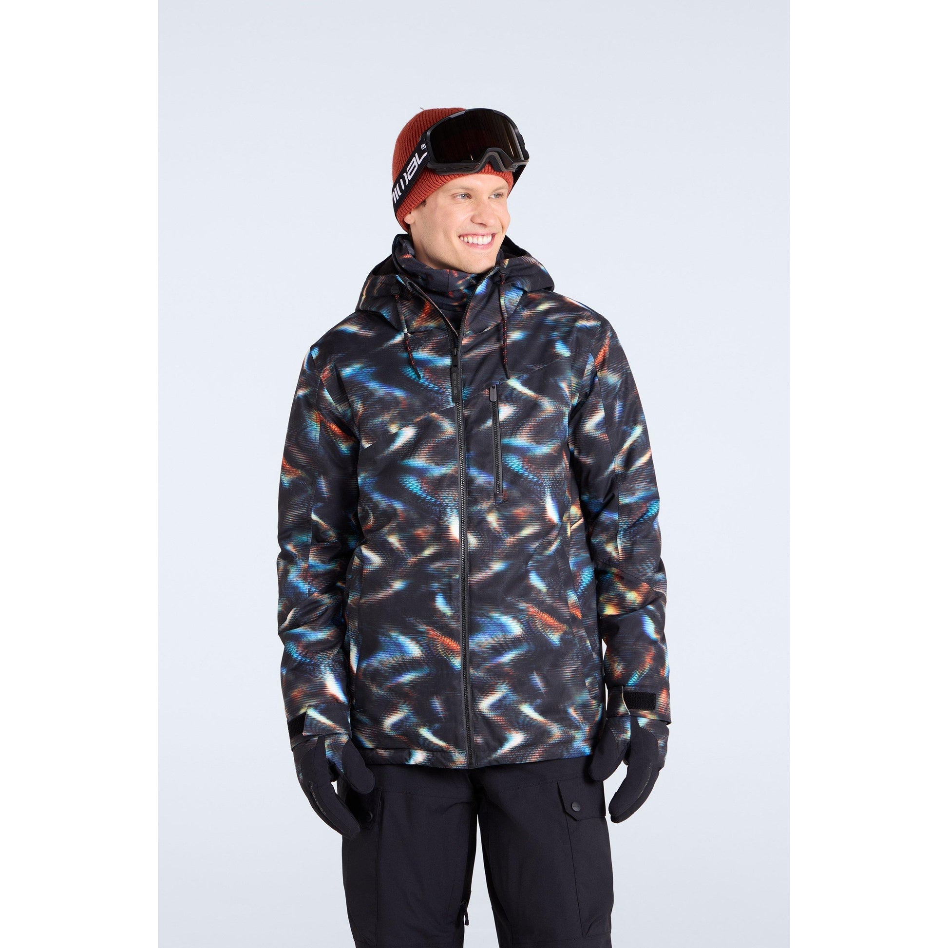 Orange - Front - Animal Mens Laxx Camo Ski Jacket