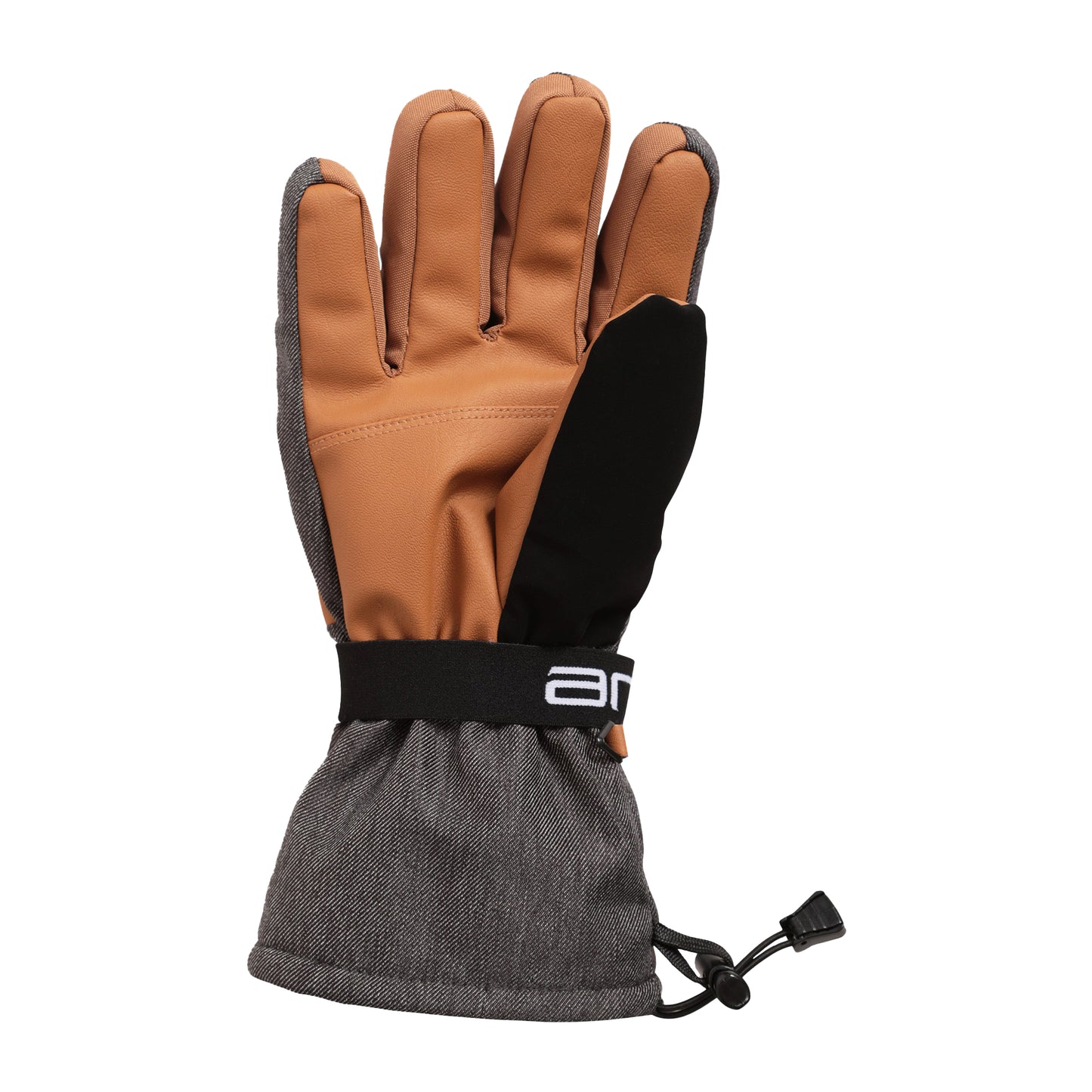 Tan - Back - Animal Mens Apres Ski Gloves