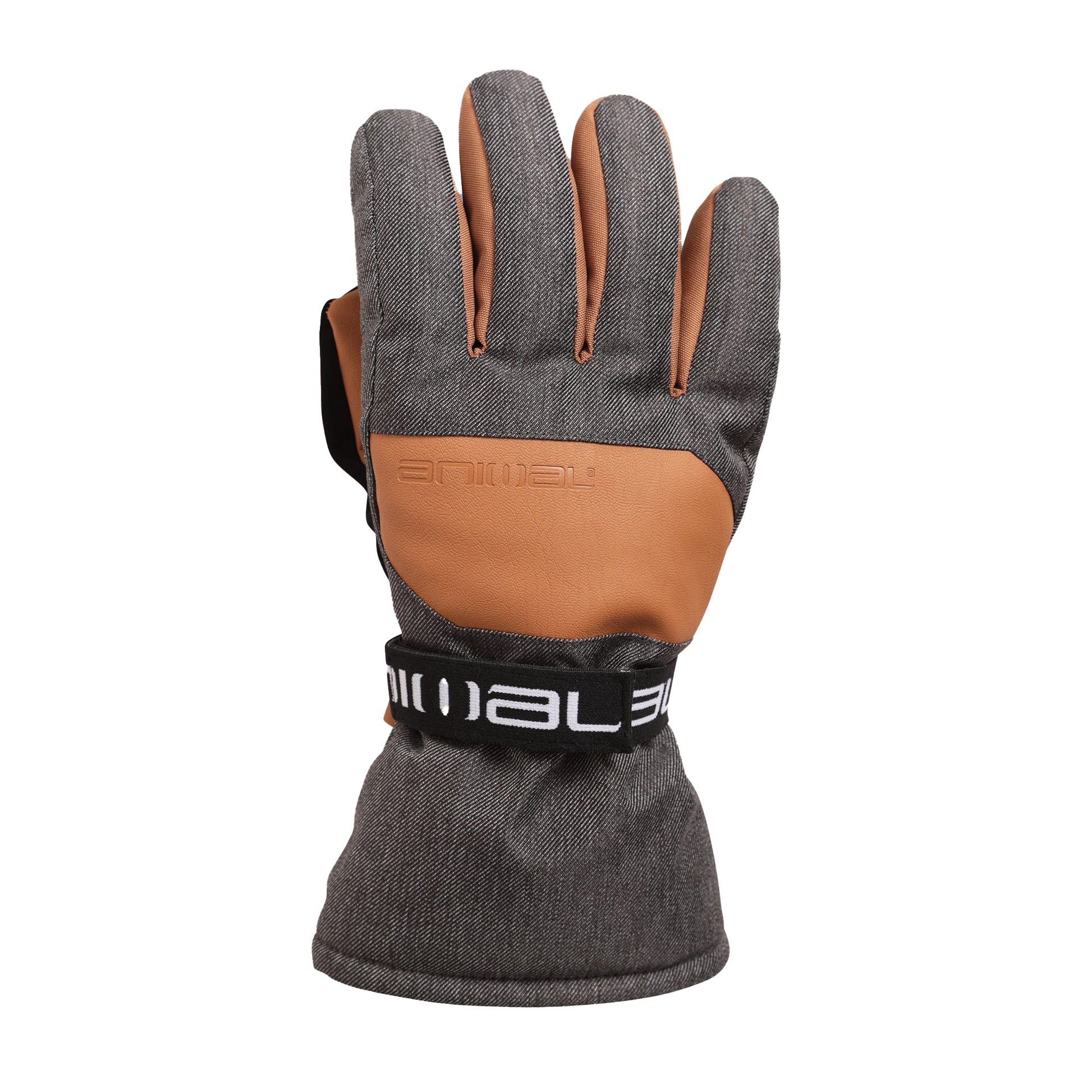 Tan - Front - Animal Mens Apres Ski Gloves