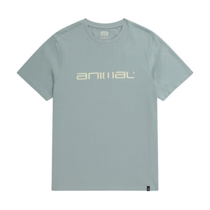Light Blue - Front - Animal Mens Classico Organic T-Shirt