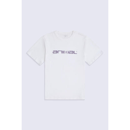 Off White - Front - Animal Mens Classico Organic T-Shirt