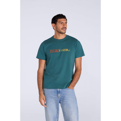 Teal - Front - Animal Mens Classico Organic T-Shirt