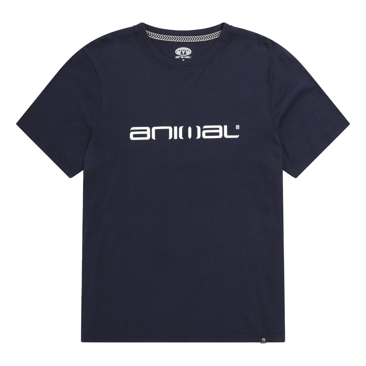 Navy - Front - Animal Mens Classico Organic T-Shirt