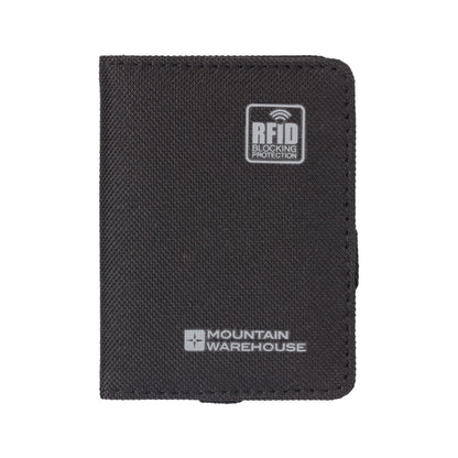 Black - Front - Mountain Warehouse RFID Blocking Card Holder
