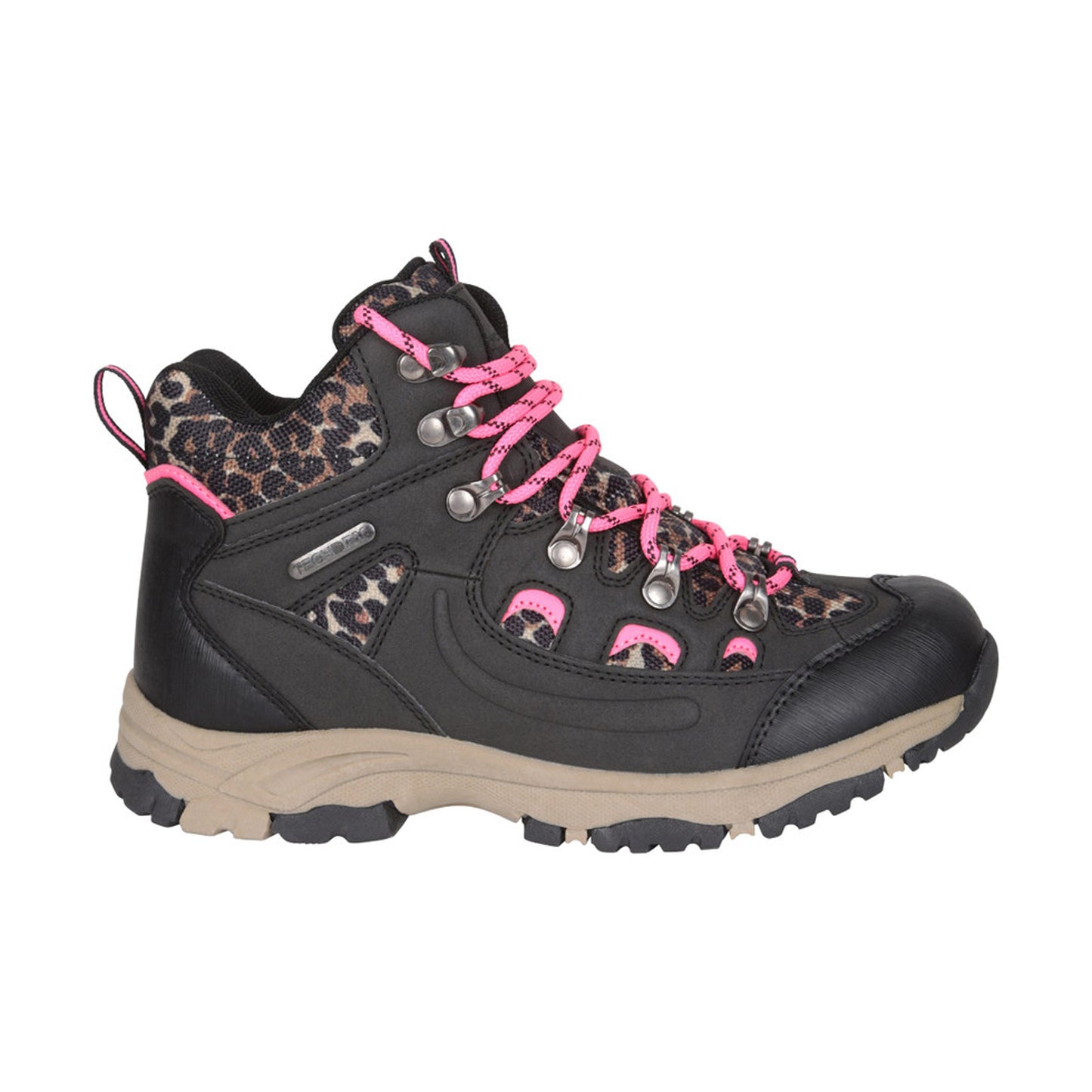 Bright Pink - Front - Mountain Warehouse Childrens-Kids Adventurer Printed Waterproof Snow Boots