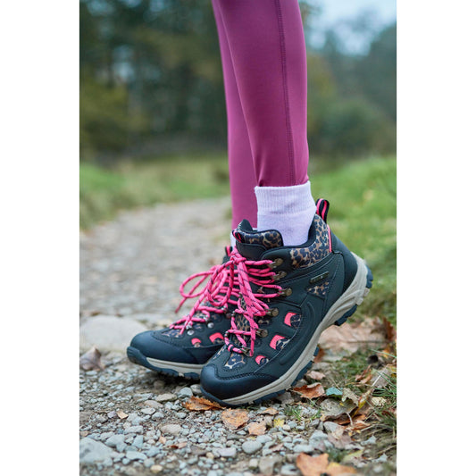Bright Pink - Front - Mountain Warehouse Childrens-Kids Adventurer Printed Waterproof Snow Boots