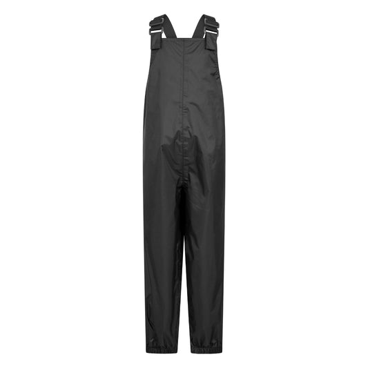 Black - Front - Mountain Warehouse Childrens-Kids Pakka Waterproof Dungarees