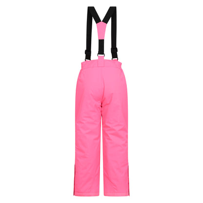 Teal - Pack Shot - Mountain Warehouse Childrens-Kids Geometric Ski Jacket & Trousers Set