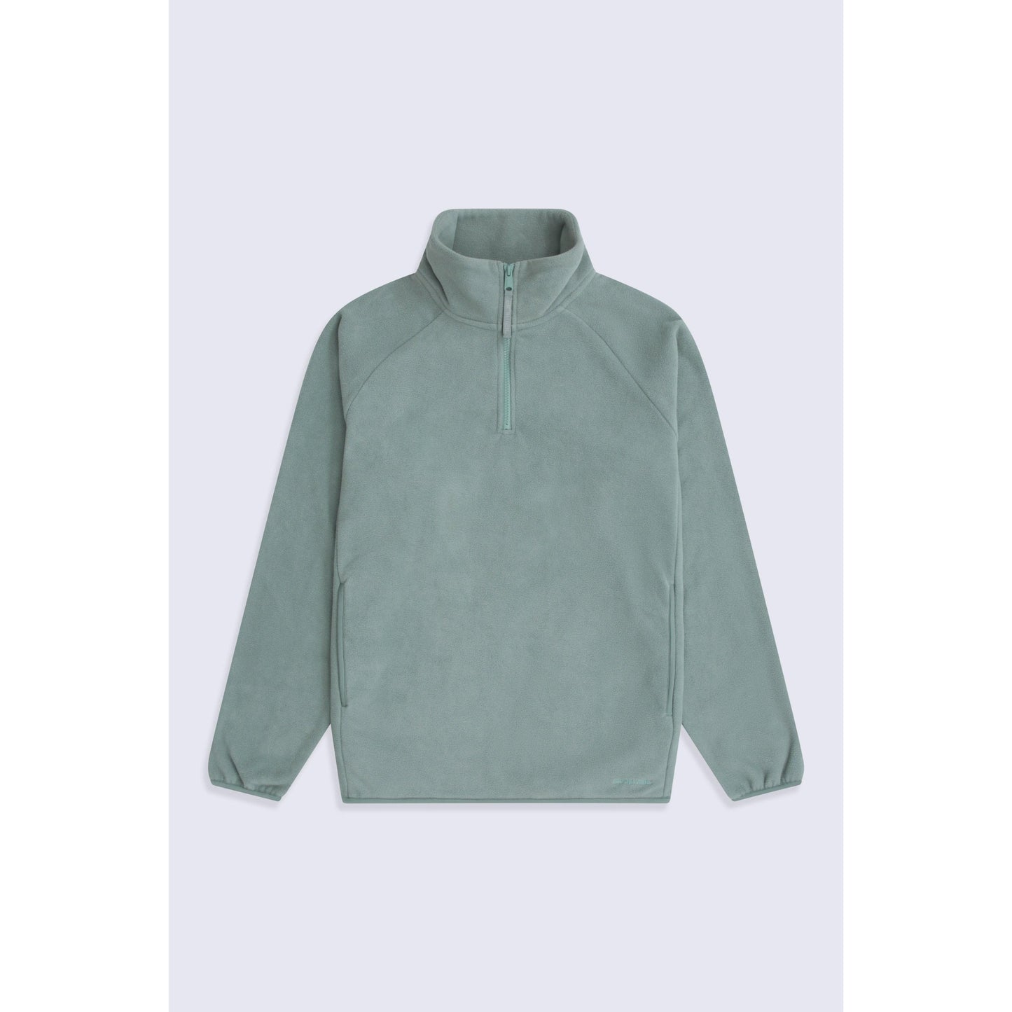 Light Blue - Front - Animal Mens Stockholm Half Zip Fleece Top