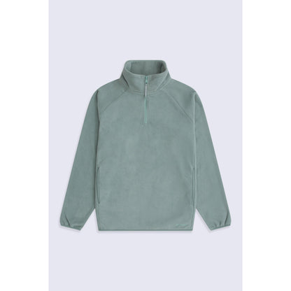Light Blue - Front - Animal Mens Stockholm Half Zip Fleece Top