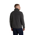 Dark Grey - Back - Animal Mens Stockholm Half Zip Fleece Top