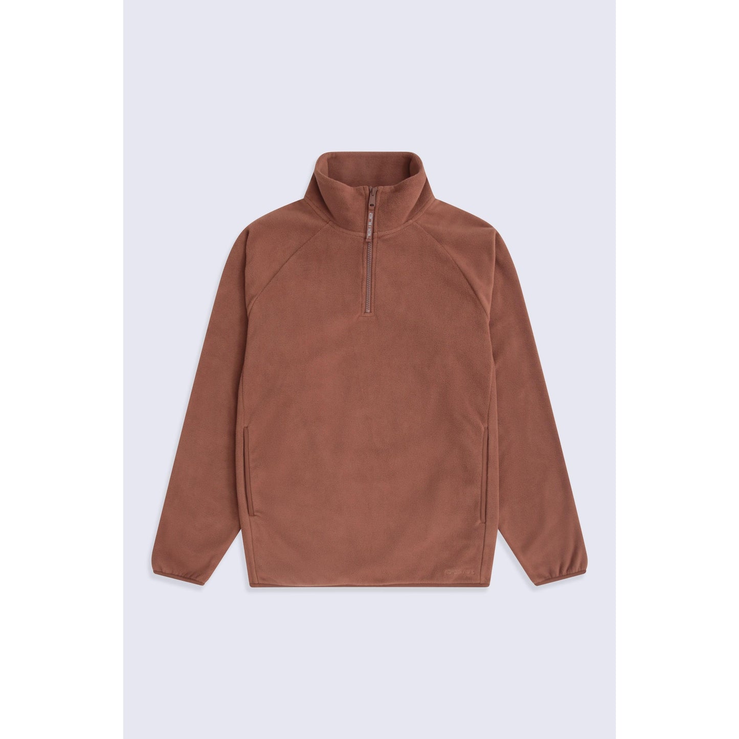 Rust - Front - Animal Mens Stockholm Half Zip Fleece Top