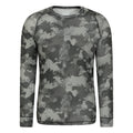Green - Front - Mountain Warehouse Mens Talus Camouflage Thermal Top