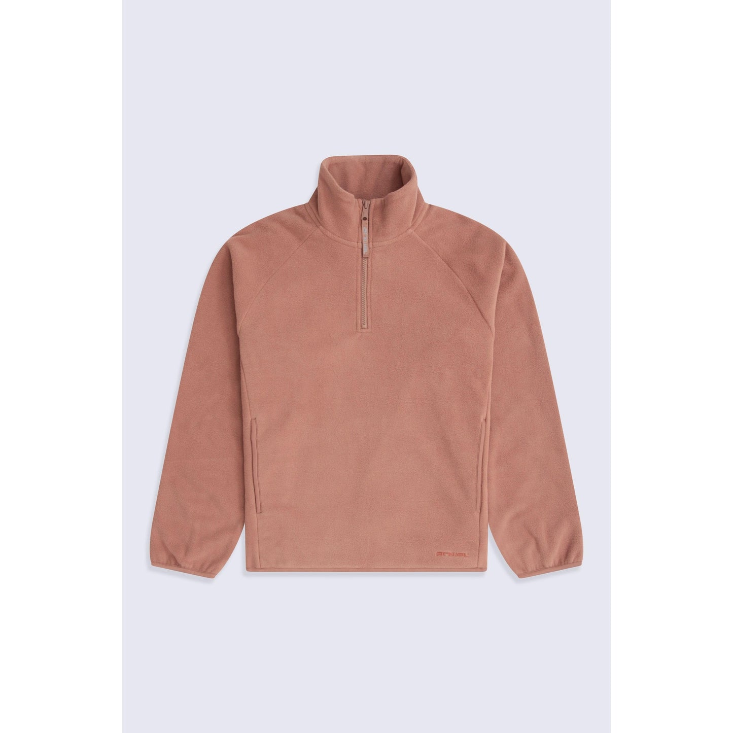 Tan - Front - Animal Womens-Ladies Stockholm Half Zip Fleece Top