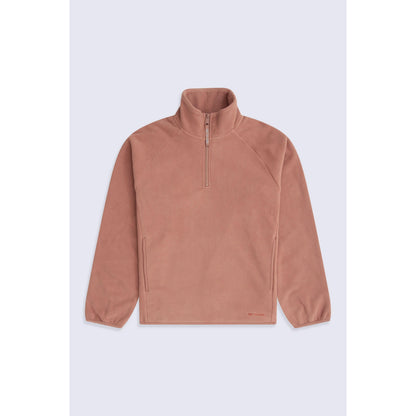Tan - Front - Animal Womens-Ladies Stockholm Half Zip Fleece Top