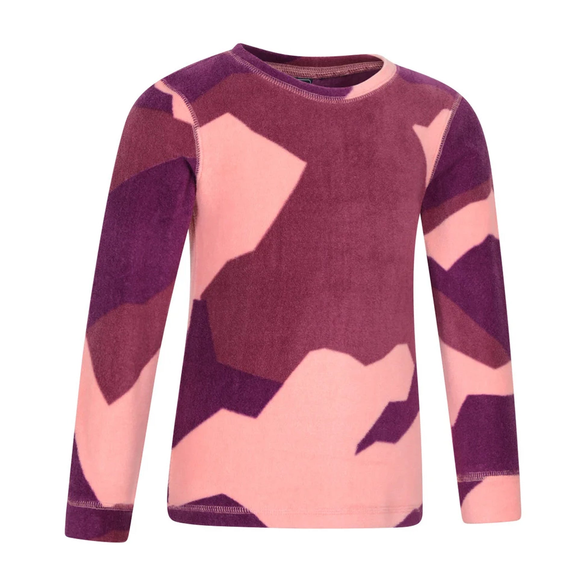 Coral - Lifestyle - Mountain Warehouse Childrens-Kids Camo Polar Fleece Base Layer Set