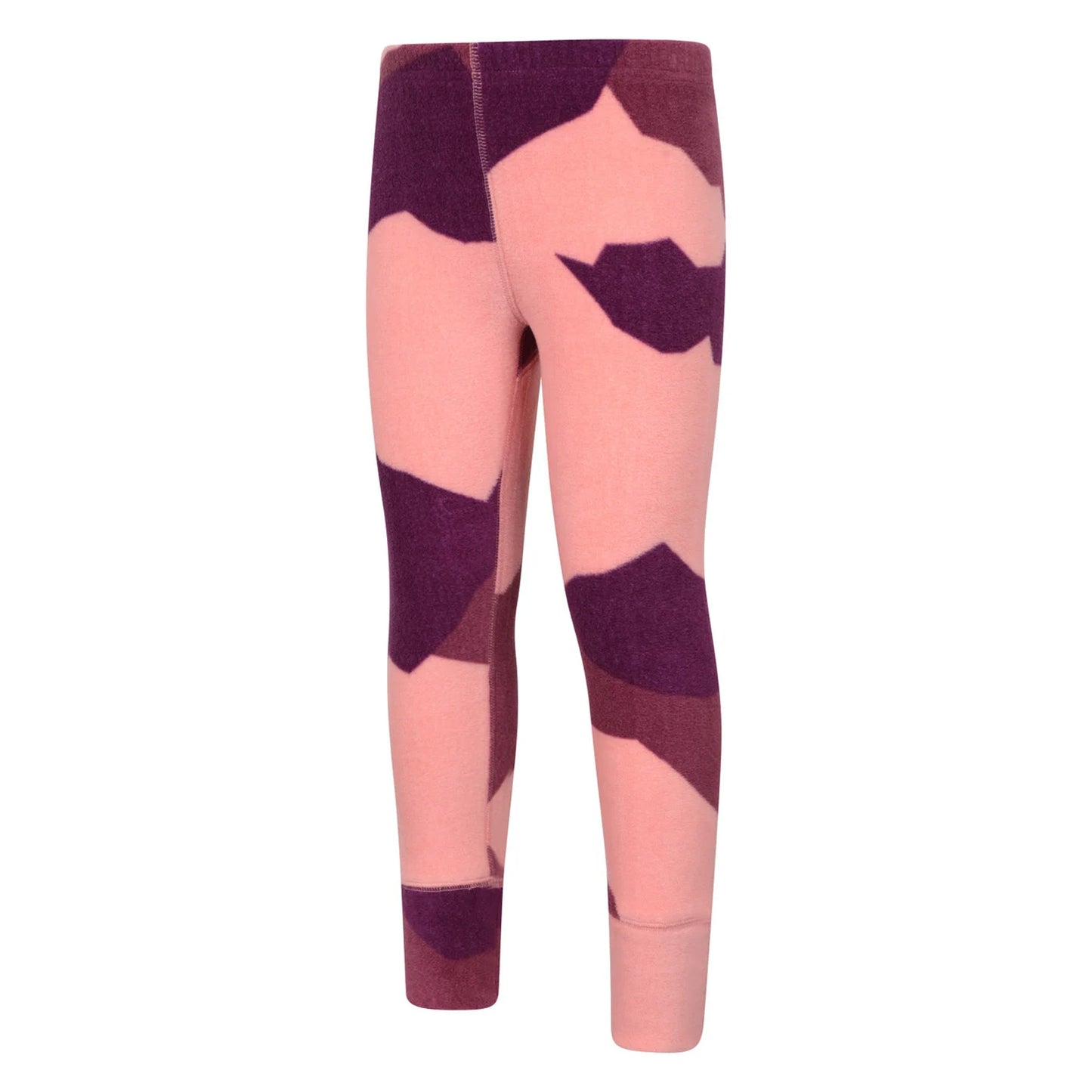 Coral - Close up - Mountain Warehouse Childrens-Kids Camo Polar Fleece Base Layer Set