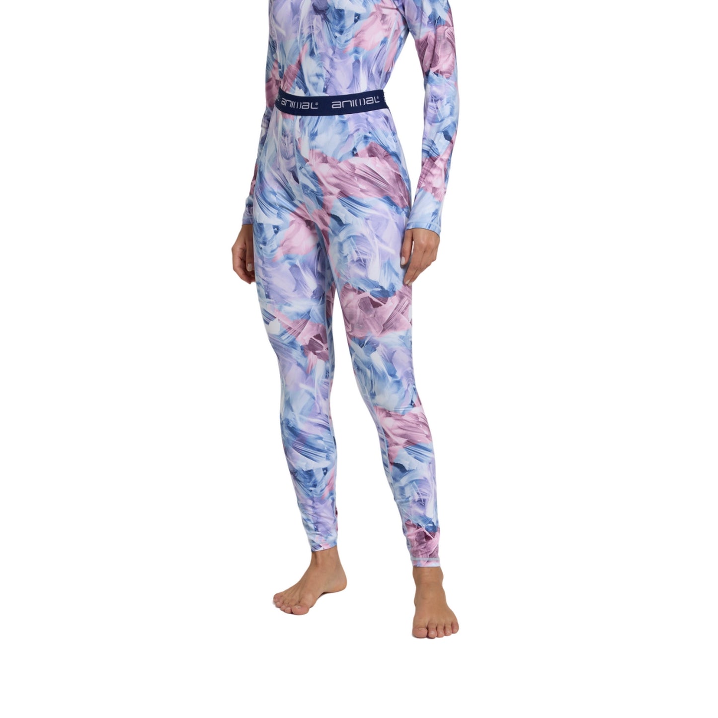 Light Pink - Front - Animal Womens-Ladies Piste Base Layer Leggings