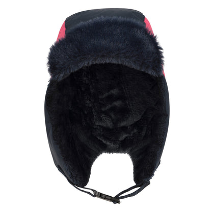Navy - Pack Shot - Mountain Warehouse Childrens-Kids Waterproof Trapper Hat & Mitten Set