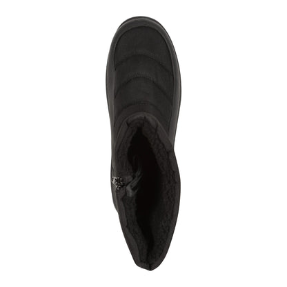 Black - Pack Shot - Mountain Warehouse Womens-Ladies Icey Fleece Lined Ankle Snow Boots